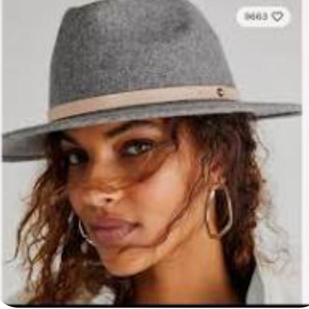 Free People Wythe Gray Wool Hat